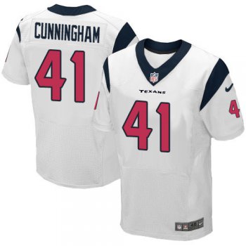 Nike Houston Texans #41 Zach Cunningham White Men's Stitched NFL Elite Jersey