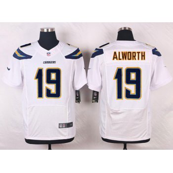 Nike San Diego Chargers #19 Lance Alworth White Men's Stitched NFL New Elite Jersey