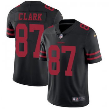Nike San Francisco 49ers #87 Dwight Clark Black Alternate Men's Stitched NFL Vapor Untouchable Limited Jersey