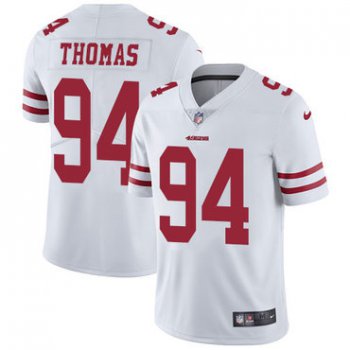 Nike San Francisco 49ers #94 Solomon Thomas White Men's Stitched NFL Vapor Untouchable Limited Jersey