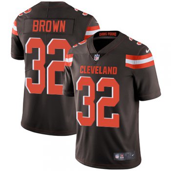 Nike Cleveland Browns #32 Jim Brown Brown Team Color Men's Stitched NFL Vapor Untouchable Limited Jersey