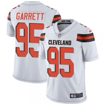 Nike Cleveland Browns #95 Myles Garrett White Men's Stitched NFL Vapor Untouchable Limited Jersey