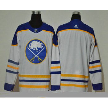 Men's Buffalo Sabres Blank White Adidas 2020-21 Alternate Authentic Player NHL Jersey