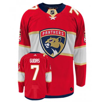 Men's Florida Panthers #7 Radko Gudas Adidas Authentic Home NHL Hockey Jersey