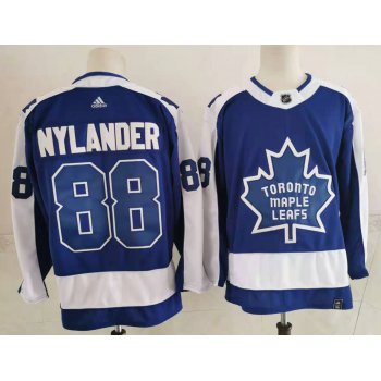 Men's Toronto Maple Leafs #88 William Nylander Royal Blue 2021 Retro Stitched NHL Jersey