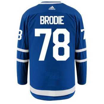 Men's Toronto Maple Leafs #78 TJ BRODIE Royal Blue Adidas Stitched NHL Jersey