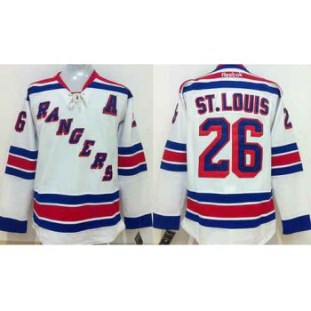 New York Rangers #26 Martin St. Louis White Jersey