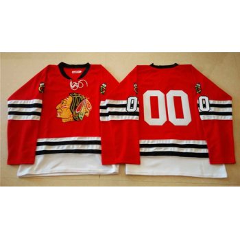 Chicago Blackhawks #00 Clark Griswold 1960-61 Red Vintage Jersey
