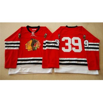 Chicago Blackhawks #39 Nikolai Khabibulin 1960-61 Red Vintage Jersey
