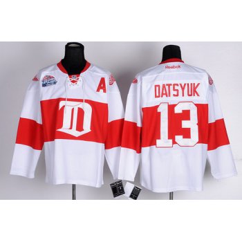 Detroit Red Wings #13 Pavel Datsyuk White Winter Classic Jersey