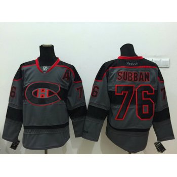 Montreal Canadiens #76 P.K. Subban Charcoal Gray Jersey