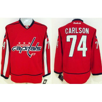 Washington Capitals #74 John Carlson Red Jersey