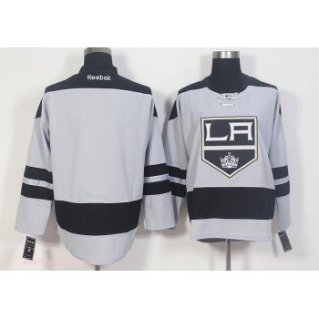Men's Los Angeles Kings Blank Gray Alternate Stitched NHL 2016-17 Reebok Hockey Jersey