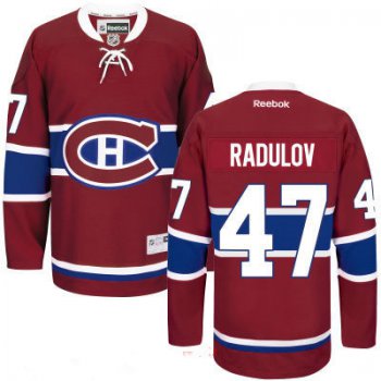 Men's Montreal Canadiens #47 Alexander Radulov Reebok Red Home Hockey Stitched NHL Jersey