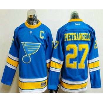 Men's St. Louis Blues #27 Alex Pietrangelo Blue 2017 Winter Classic Stitched NHL Reebok Hockey Jersey