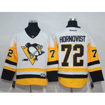 Penguins #72 Patric Hornqvist White New Away Stitched NHL Jersey