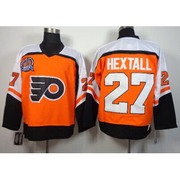 Philadelphia Flyers #27 Ron Hextall Stanley Cup Orange Throwback CCM Jersey