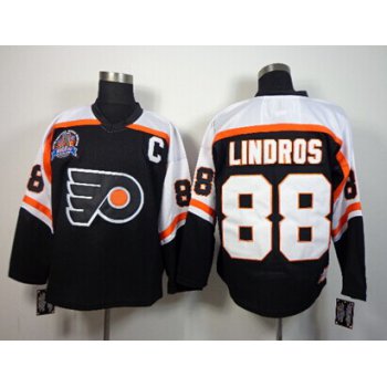 Philadelphia Flyers #88 Eric Lindros Stanley Cup Black Throwback CCM Jersey