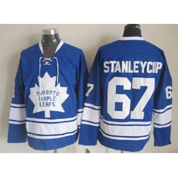 Toronto Maple Leafs #67 Stanley Cup Blue Third Throwback CCM Jersey