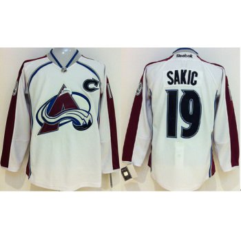Colorado Avalanche #19 Joe Sakic White Jersey