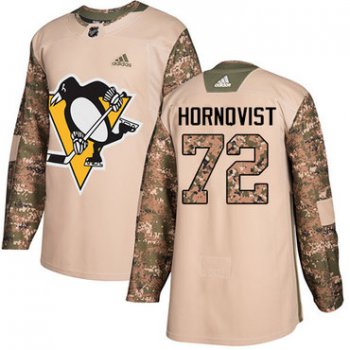 Adidas Penguins #72 Patric Hornqvist Camo Authentic 2017 Veterans Day Stitched NHL Jersey