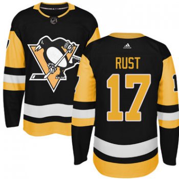 Adidas Pittsburgh Penguins #17 Bryan Rust Black Alternate Authentic Stitched NHL Jersey
