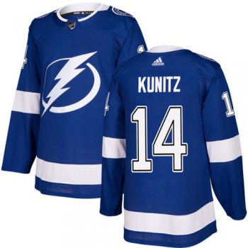 Adidas Lightning #14 Chris Kunitz Blue Home Authentic Stitched NHL Jersey
