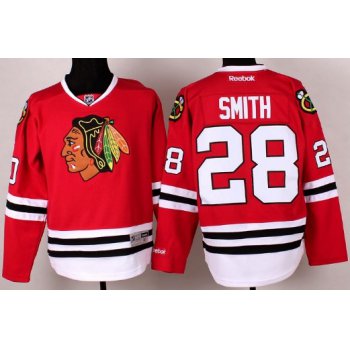 Chicago Blackhawks #28 Ben Smith Red Jersey