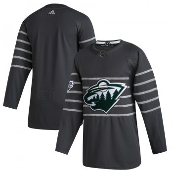 Men's Minnesota Wild Blank Gray 2020 NHL All-Star Game Adidas Jersey