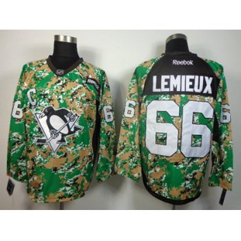 Pittsburgh Penguins #66 Mario Lemieux 2014 Camo Jersey