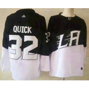 Men's Los Angeles Kings #32 Jonathan Quick Black 2020 Stadium Series Adidas Stitched NHL Jersey