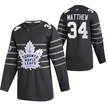Men's Toronto Maple Leafs #34 Auston Matthews Gray 2020 NHL All Star Game Adidas Jersey
