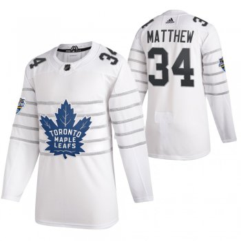 Men's Toronto Maple Leafs #34 Auston Matthews White 2020 NHL All Star Game Adidas Jersey