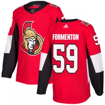 Adidas Ottawa Senators #59 Alex Formenton Red Home Authentic Stitched NHL Jersey