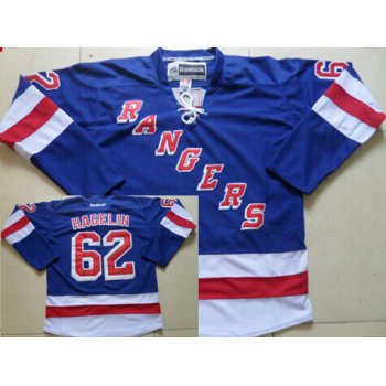 New York Rangers #62 Carl Hagelin Light Blue Jersey