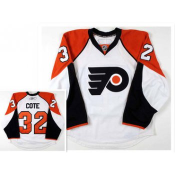 Philadelphia Flyers #32 Riley Cote White 2008-09 Jersey