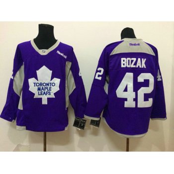 Toronto Maple Leafs #42 Tyler Bozak 2014 Training Purple Jersey