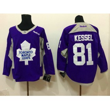 Toronto Maple Leafs #81 Phil Kessel 2014 Training Purple Jersey