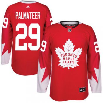 Adidas Toronto Maple Leafs #29 Mike Palmateer Red Team Canada Authentic Stitched NHL Jersey