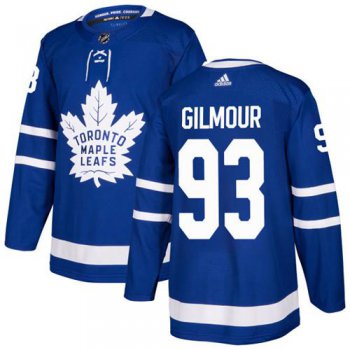 Adidas Toronto Maple Leafs #93 Doug Gilmour Blue Home Authentic Stitched NHL Jersey