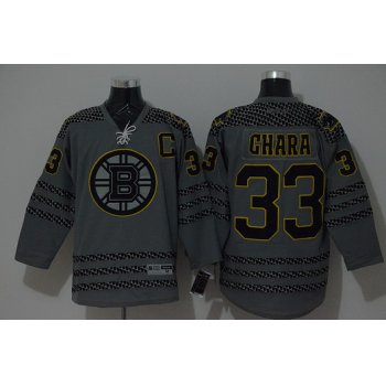 Boston Bruins #33 Zdeno Chara Charcoal Gray Jersey