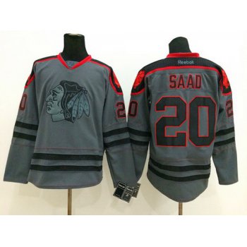 Chicago Blackhawks #20 Brandon Saad Charcoal Gray Jersey