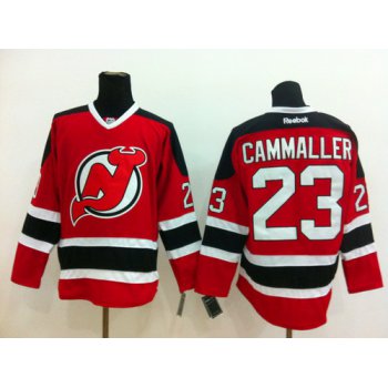 New Jersey Devils #23 Michael Cammalleri Red With Black Jersey