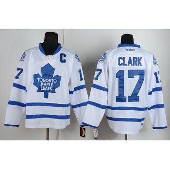 Toronto Maple Leafs #17 Wendel Clark White Throwback CCM Jersey