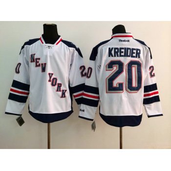 New York Rangers #20 Chris Kreider 2014 Stadium Series White Jersey