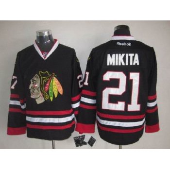 Chicago Blackhawks #21 Stan Mikita Black Jersey
