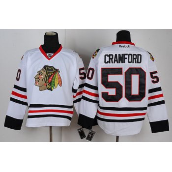 Chicago Blackhawks #50 Corey Crawford White Jersey