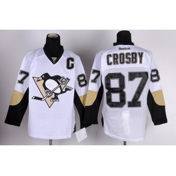 Pittsburgh Penguins #87 Sidney Crosby White Jersey
