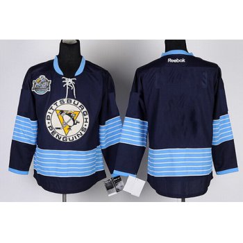 Pittsburgh Penguins Blank Navy Blue Third Jersey