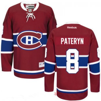 Men's Montreal Canadiens #8 Greg Pateryn Reebok Red Home Hockey Stitched NHL Jersey